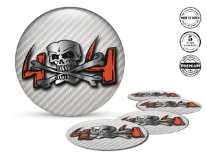 Hub Cap Sticker Logo Ultimate Radiant Velocity Prism